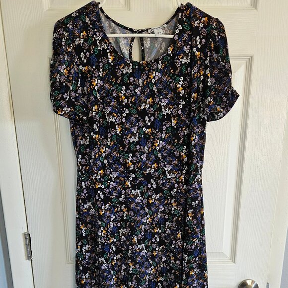 Cute Patterned Aline Midi Dress - Picture 2 of 7